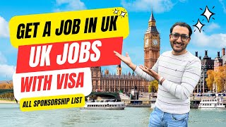 UK Jobs with Sponsorship VISA  All List of Sponsors [upl. by Tecla]