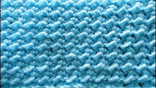 Lush Moss Crochet Stitch  Learn The Crunch Stitch  Easy Righthanded Tutorial [upl. by Suiratnod]