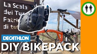 Decathlon DIY Brompton Touring Backpack [upl. by Cowie78]