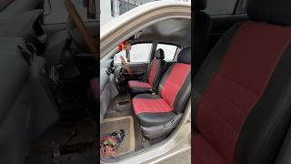 Santro seat cover  car seat cover seatcover haldwani viralshort [upl. by Yhtrod]