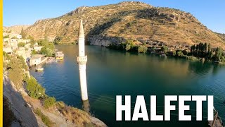 Halfeti Şanlıurfa  Urfa Savaşan Köyü  Batık Camii  GoPro Timelapse 4K [upl. by Nywled]