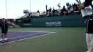 Tursunov cracking and tossing his racquet at Pacific Life 08 [upl. by Abdu]