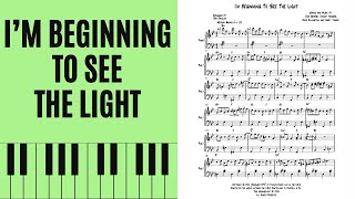 Im Beginning To See The Light Piano with score [upl. by Onairam]