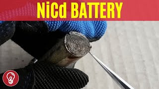 NiCd NickelCadmium Battery Teardown [upl. by Einahc]