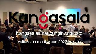 Kangasalan valtuuston maaliskuun 2023 kokous [upl. by Ahkeber]