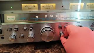 Sansui G6000 Receiver Initial Test [upl. by Noiemad]