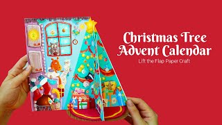 Advent Calendar Paper Craft  How I assembled it [upl. by Gelya]