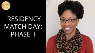 Pharmacy Residency Match Day  What to Expect amp What to Do If You DONT MATCH  Applying in Phase II [upl. by Yoong]