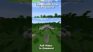 Minecraft EASY Monster Farm In Minecraft 121 Tutorial [upl. by Rehctelf947]