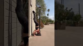 Wall facing kipping handstand push ups [upl. by Soisanahta]