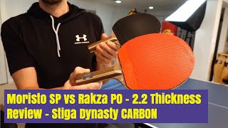 Nittaku Moristo SP 22 vs Yasaka Rakza PO 22 Review  33021 [upl. by Sumner]