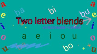 Two letter blends  short vowelsquot a e i o u quotphonics How to blend soundsFull video reviewDay 7 [upl. by Fisch227]