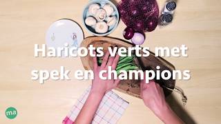 Haricots Verts met Spek en Champignons [upl. by Iturk183]