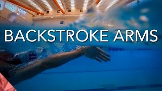 Backstroke swimming technique  Arms  Part 2  How to swim back [upl. by Reyotal]