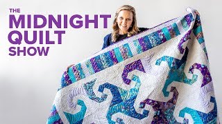 Snail’s Trail Quilt with Free Pattern  S7E2 Midnight Quilt Show with Angela Walters [upl. by Zinck]