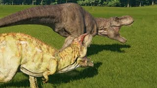 Giganotosaurus VS TRex  Jurassic World Evolution [upl. by Lewak]