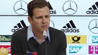 WMProteste in Brasilien Bierhoff quotSpieler bekommen alles mitquot  DFBTrainingslager in Südtirol [upl. by Notsniw]