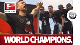 The World Cup Winners Return  Germany Celebrate in Berlin [upl. by Nerad984]