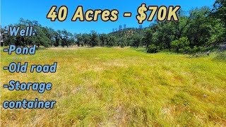 Acreage For Sale In California  Well amp Pond  Affordable Land Build Getaway [upl. by Coombs]