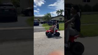 👦 Kids on a Quad No Front Brake Fun 🏍️😂 [upl. by Eveleen887]