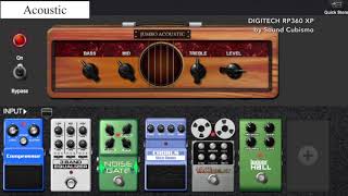 Digitech RP360 XP Demo5 1990s sound   Marshall MesaBoogie Digitech Peavey Fender Models [upl. by Oirromed]