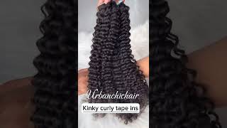 Kinky curly tape ins [upl. by Ariahs]