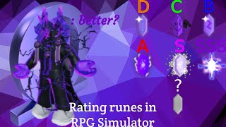 Rating all the runes before RPG Simulator update 34 Halloween update RPG Simulator UPD 333 [upl. by Iccir]