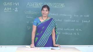 SCTS  6th Class  Maths  Algebraic Expressions  2 Degree of expressions [upl. by Ocirled744]