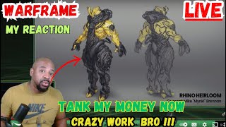 WARFRAME  TENNOCON 2024 MY REACTION  LIVE  JOIN ME  AND A LIL GRINDING [upl. by Ryter589]