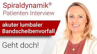 Spiraldynamik® Interview englisch Bandscheibenvorfall lumbal akut [upl. by Conall]