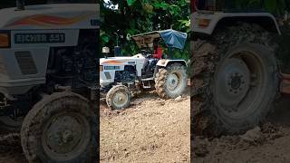 eicher 551 tractor amazing videos [upl. by Atiugram]