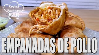 EMPANADAS FRITAS DE POLLO ¡¡Deliciosas y fáciles de hacer [upl. by Aztiraj]