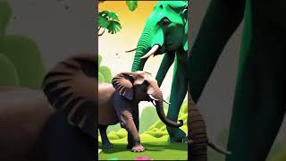 The Elephant and the Tigers Strength cartoon funforkids animation facts animated fun animals [upl. by Kcuhc]