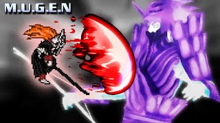 SASUKE RINNEGAN VS ICHIGO VASTO LORDE 2  Crazy Fight  Mugen [upl. by Andy823]