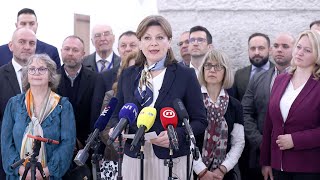 Karolina Vidović Krišto predstavila kandidate sa svoje izborne liste [upl. by Ettolrahc]