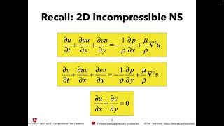 uCFD 2024  Lecture 7 Solving the NavierStokes Equations with the Finite Difference Method [upl. by Drugge125]