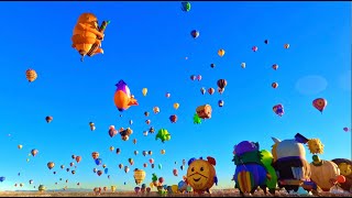 Albuquerque Balloon Fiesta Mass Descension Timelapse [upl. by Ayotel]