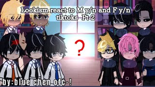 Lookism react to M yn and F yn  tiktoks  pt 2 [upl. by Martica]