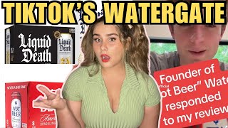 Water Company VS Water Reviewer Tiktok’s Weirdest Feud [upl. by Hesky625]