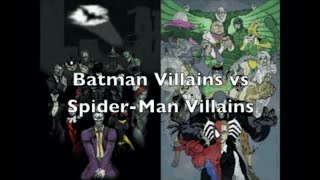 Batman Villains vs SpiderMan Villains Character Comparisons [upl. by Kyrstin]