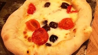 Pizza con CORNICIONE farcito  cotta su PIETRAREFRATTARIA [upl. by Hedaza]