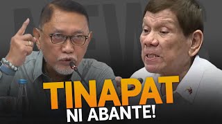 Harapang tinapat ni Abante si Duterte sa kaniyang unang pagharap sa Quadcommittee [upl. by Ennasor]