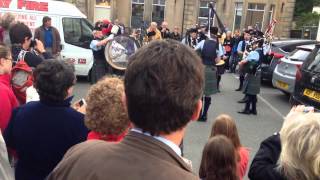 The Isle of Skye Pipe Band  Portree Scotland [upl. by Aleuname]