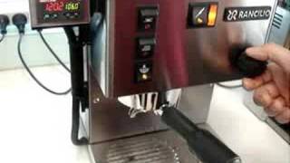 Rancilio Silvia PID off temperature surfing cooling flush [upl. by Elimay]