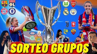 🔴 SORTEO FASE de GRUPOS de CHAMPIONS LEAGUE ⚽ REACCIÓN con LEXUS y BIMBO UWCL [upl. by Kauslick]