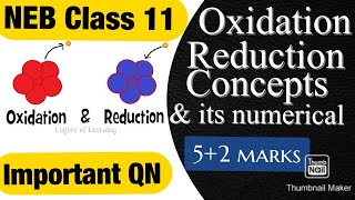 Class 11 Oxidation and Reduction All Concept and Numerical  Class 11 NEB chemistry [upl. by Hanikahs]