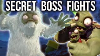 SECRET BOSS FIGHTS Discovered in Plants vs Zombies Garden Warfare 1 [upl. by Adnahsar]