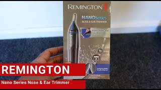 Remington Mens Battery Operated Nose Ear and Eyebrow Hair Trimmer Showerproof [upl. by Kroy522]