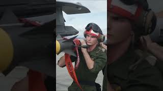 Loading a live AIM 9X Sidewinder warhead on an F35 [upl. by Bogey690]