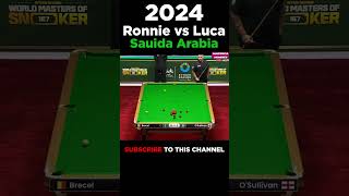 Ronnie OSullivan vs Luca Brecel  World Masters of Snooker 2024  Final Part 1 shorts snooker [upl. by Tychon192]